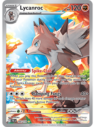 Lycanroc - 166/159 - Illustration Rare - JTG 