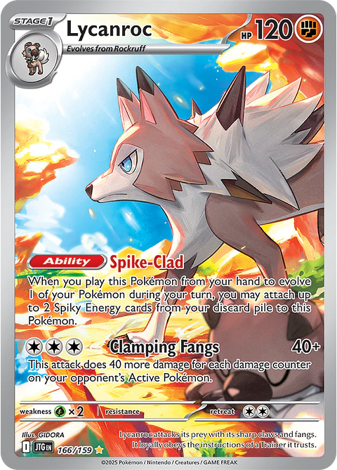 Lycanroc - 166/159 - Illustration Rare - JTG 