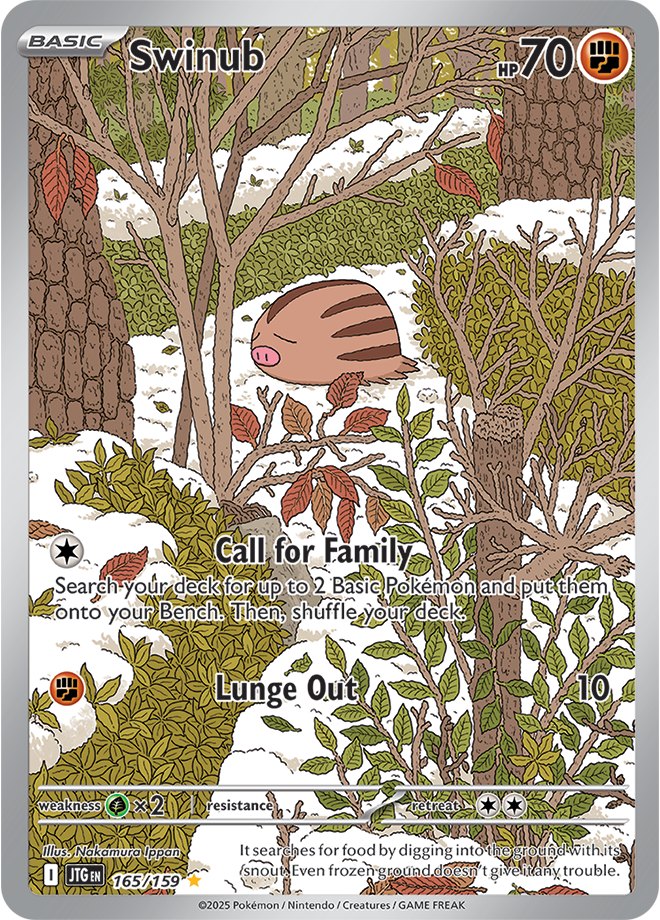 Swinub - 165/159 - Ullistration Rare - JTG  1