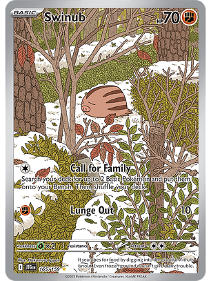 Swinub - 165/159 - Ullistration Rare - JTG 