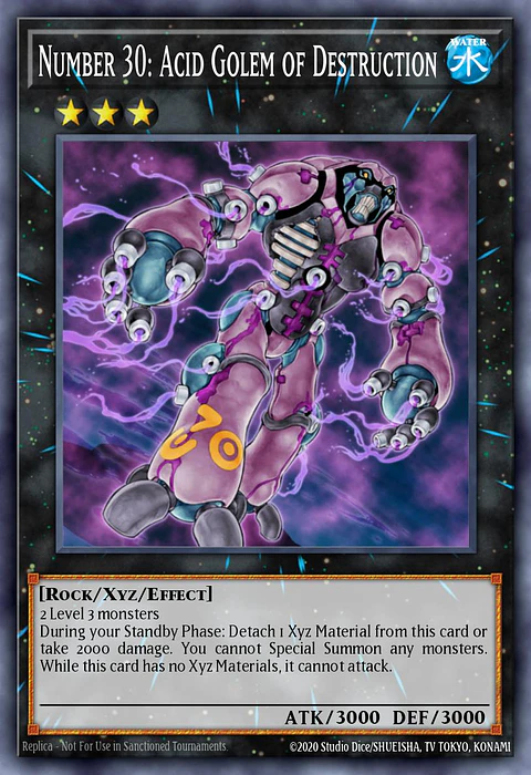 Number 30: Acid Golem of Destruction - RA04-EN165