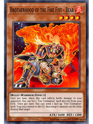 Brotherhood of the Fire Fist - Bear - RA04-EN198