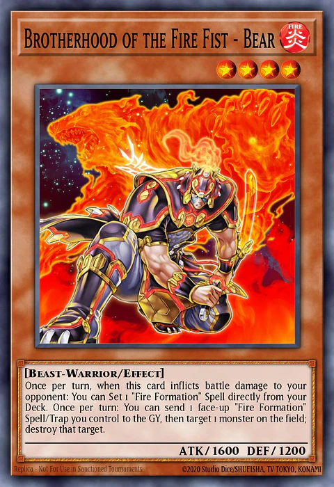Brotherhood of the Fire Fist - Bear - RA04-EN198