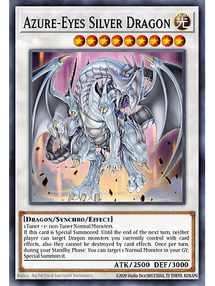 Azure-Eyes Silver Dragon - RA04-EN208