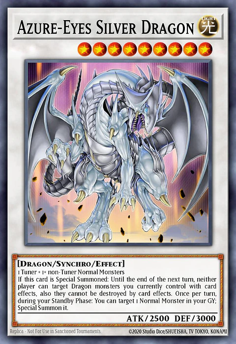 Azure-Eyes Silver Dragon - RA04-EN208