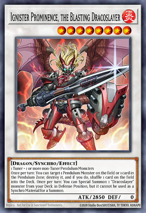 Ignister Prominence, the Blasting Dracoslayer - RA04-EN253