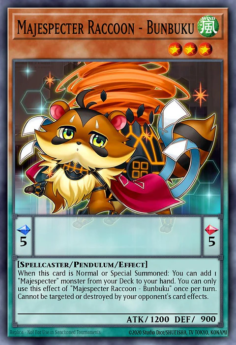 Majespecter Raccoon - Bunbuku - RA04-EN259