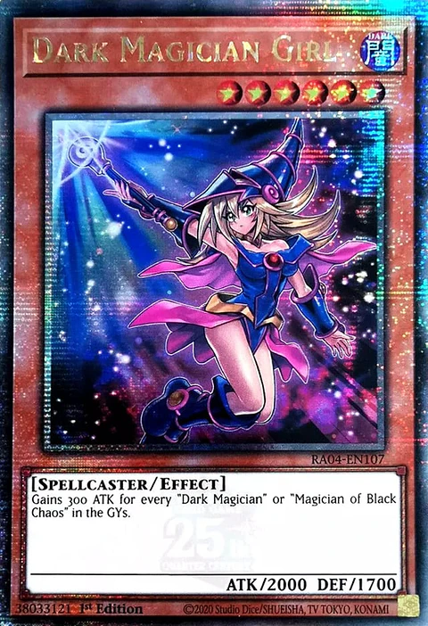 Dark Magician Girl - (7th artwork) - RA04-EN107 