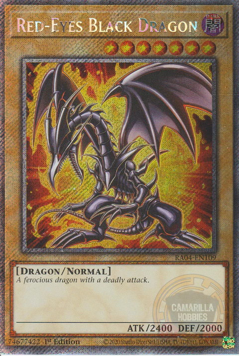 Red-Eyes Black Dragon (7th artwork) - RA04-EN109