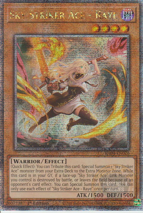 Sky Striker Ace - Raye (Alternate Artwork) - RA04-EN026