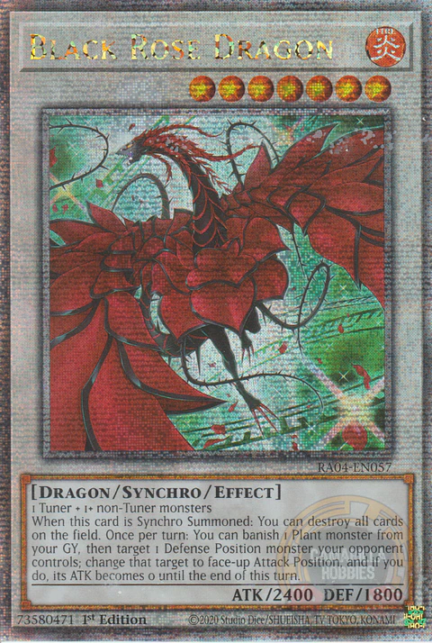 Black Rose Dragon (alternate artwork) - RA04-EN057