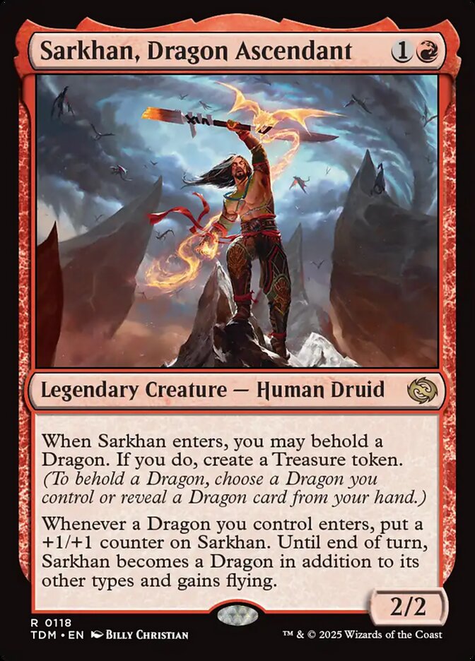 Sarkhan, Dragon Ascendant - TDM - C  1