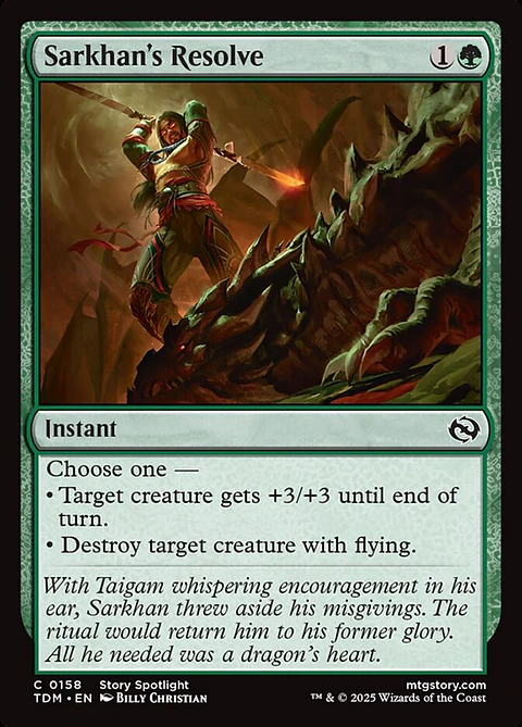 Sarkhan's Resolve - TDM - C 