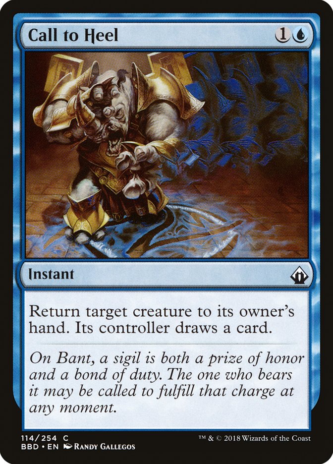 Call to heel - BBD - C 1