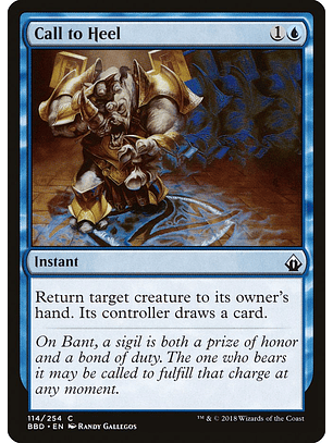 Call to heel - BBD - C