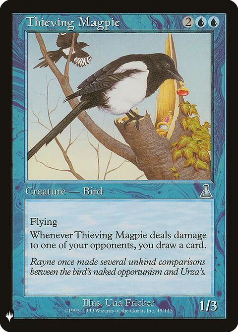Thieving magpie -THE LIST - U