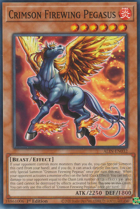 Crimson Firewing Pegasus - ALIN-EN032 - Common 
