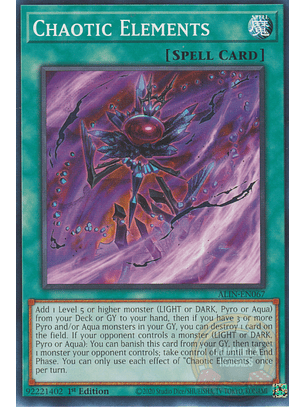 Chaotic Elements - ALIN-EN067 - Common 