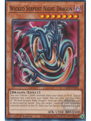 Wicked Serpent Night Dragon - ALIN-EN031 - Common 