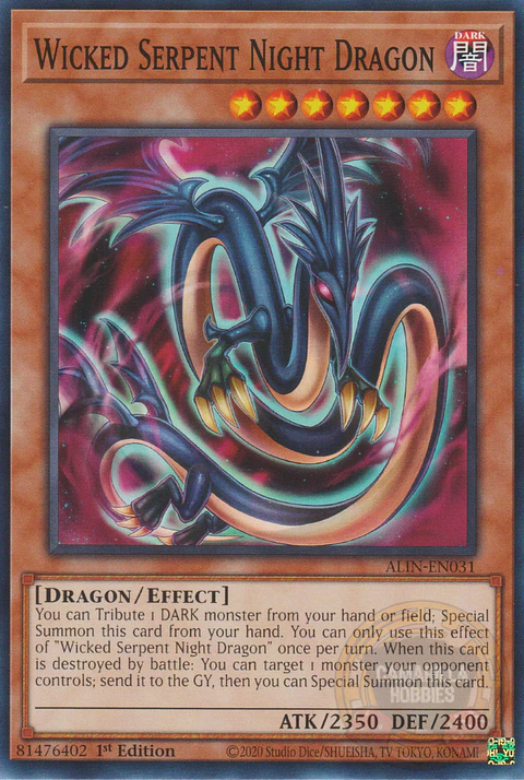 Wicked Serpent Night Dragon - ALIN-EN031 - Common 