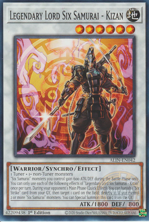 Legendary Lord Six Samurai - Kizan - ALIN-EN042 - Common 