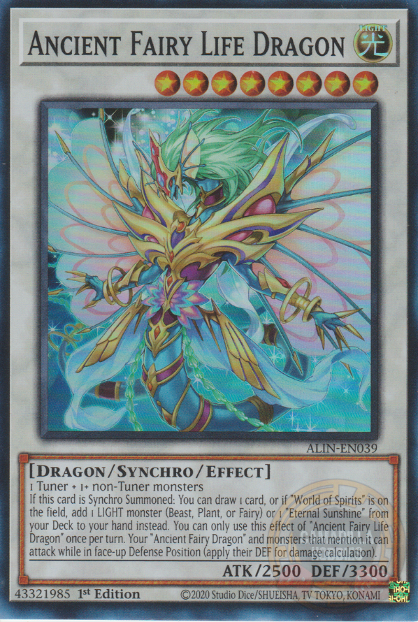 Ancient Fairy Life Dragon - ALIN-EN039 - Super Rare  1