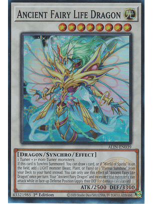 Ancient Fairy Life Dragon - ALIN-EN039 - Super Rare 