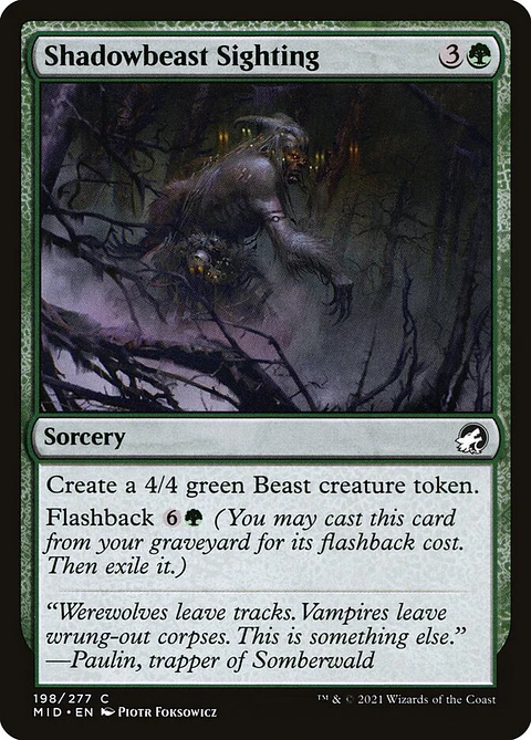 Shadowbeast sighting - MID - C