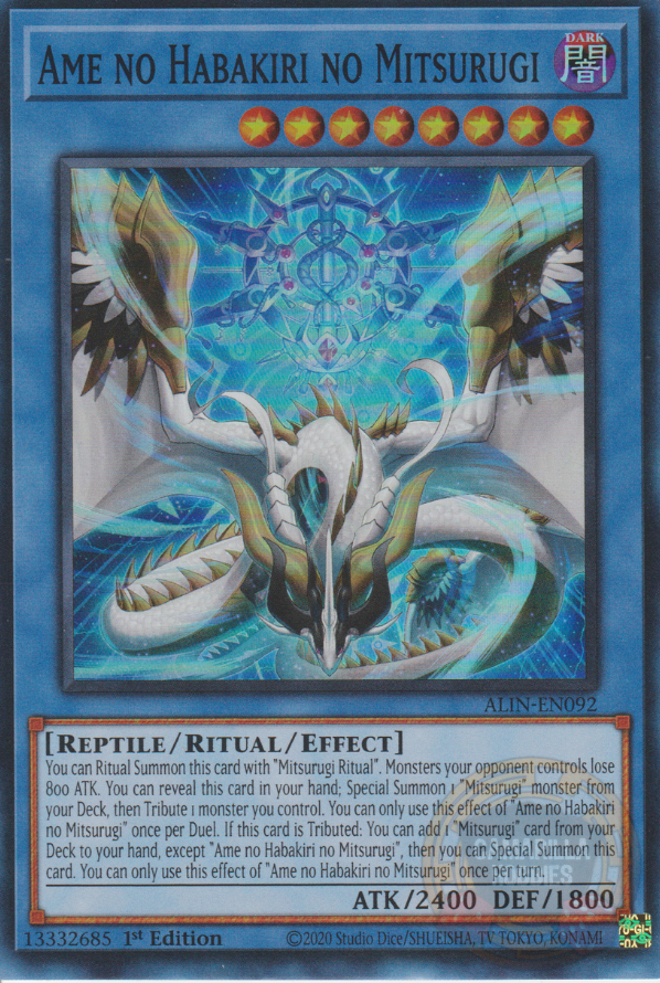 Ame no Habakiri no Mitsurugi - ALIN-EN092 - Super Rare  1