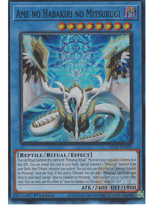 Ame no Habakiri no Mitsurugi - ALIN-EN092 - Super Rare 