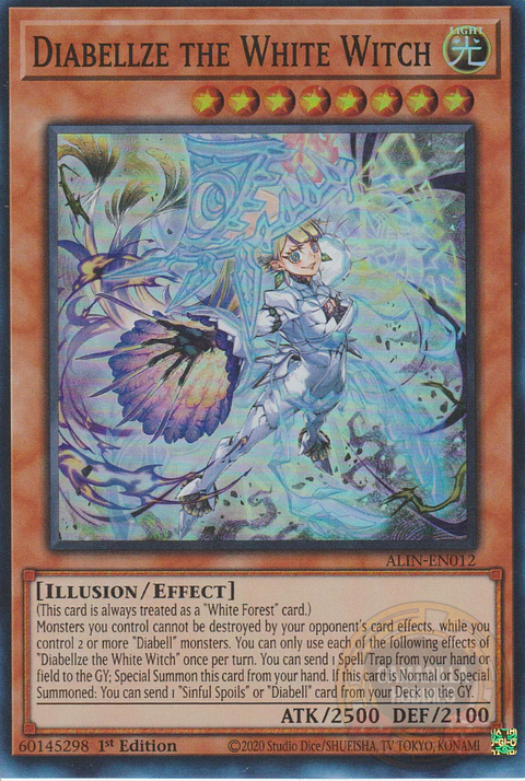 Diabellze the White Witch - ALIN-EN012 - Super Rare 