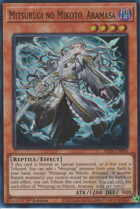 Mitsurugi no Mikoto, Aramasa - ALIN-EN090 - Super Rare 