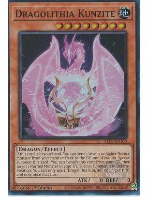 Dragolithia Kunzite - ALIN-EN100 - Super Rare 