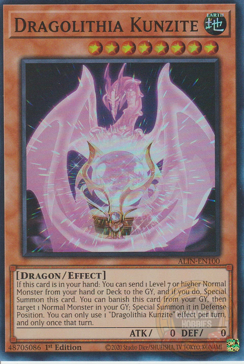 Dragolithia Kunzite - ALIN-EN100 - Super Rare 