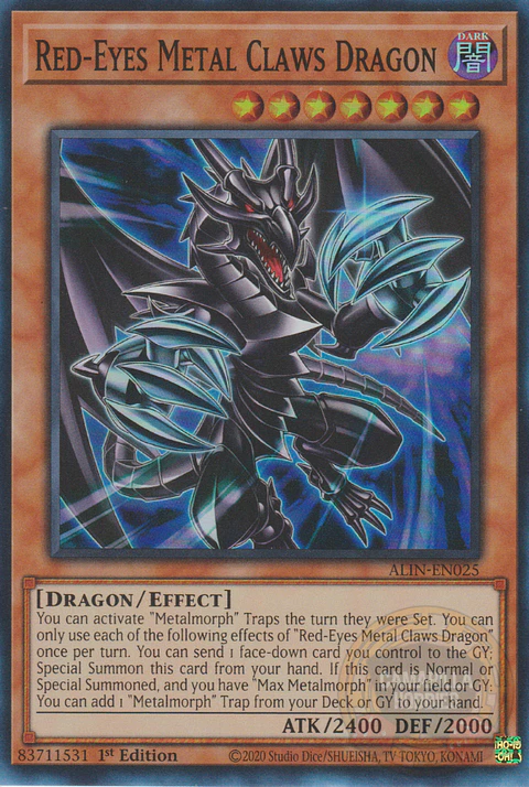 Red-Eyes Metal Claws Dragon - ALIN-EN025 - Super Rare 