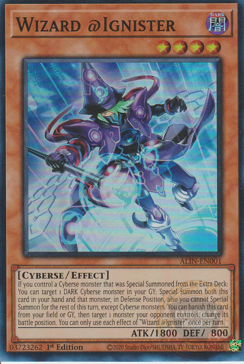 Wizard @Ignister - ALIN-EN001 - Super Rare 