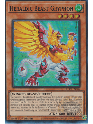 Heraldic Beast Gryphon - ALIN-EN009 - Super Rare 
