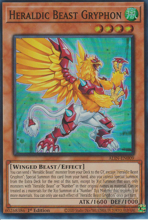 Heraldic Beast Gryphon - ALIN-EN009 - Super Rare 