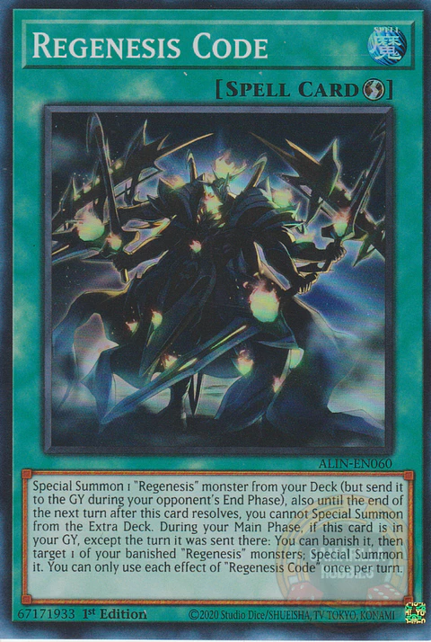 Regenesis Code - ALIN-EN060 - Super Rare 
