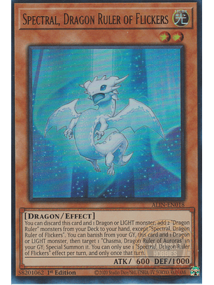 Spectral, Dragon Ruler of Flickers - ALIN-EN018 - Ultra Rare 