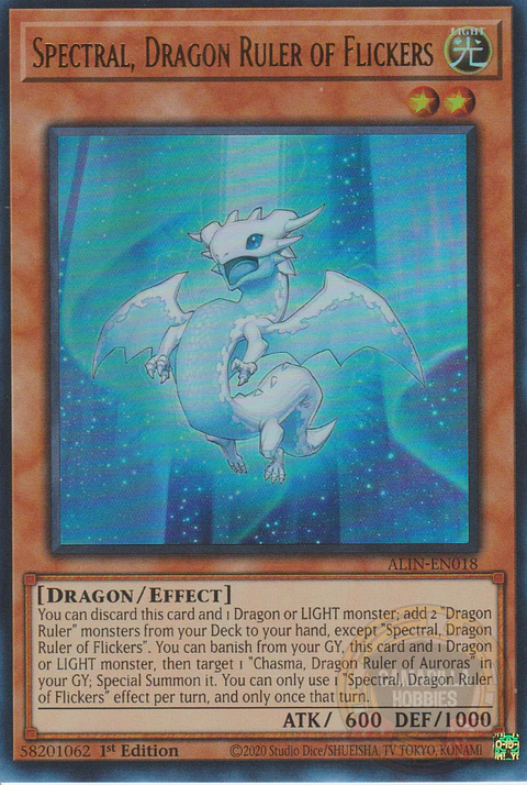 Spectral, Dragon Ruler of Flickers - ALIN-EN018 - Ultra Rare 