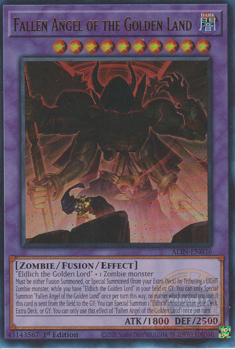 Fallen Angel of the Golden Land - ALIN-EN036 - Ultra Rare 