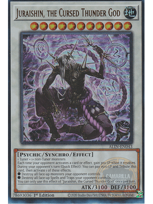 Juraishin, the Cursed Thunder God - ALIN-EN043 - Ultra Rare 