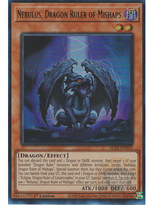 Nebulus, Dragon Ruler of Mishaps - ALIN-EN019 - Ultra Rare 