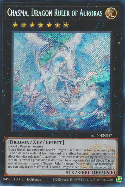 Chasma, Dragon Ruler of Auroras - ALIN-EN047 - Secret Rare 