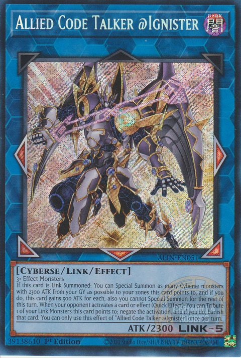 Allied Code Talker @Ignister - ALIN-EN051 - Secret Rare 