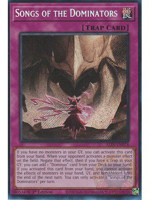Songs of the Dominators - ALIN-EN078 - Secret Rare 