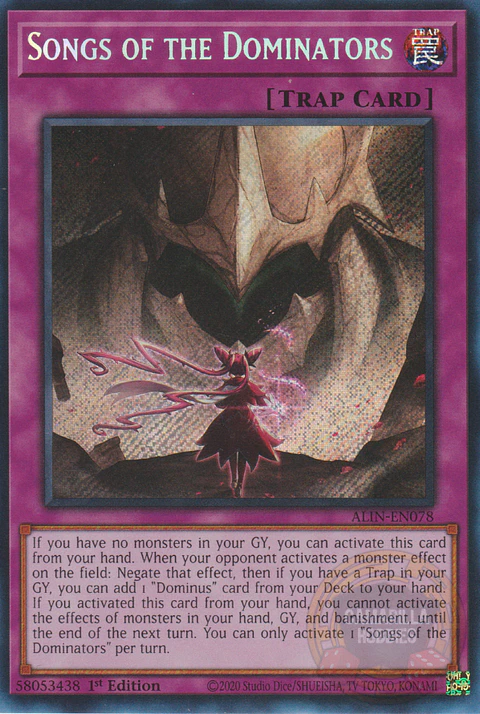 Songs of the Dominators - ALIN-EN078 - Secret Rare 