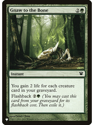 Gnaw to the bone - THE LIST - C