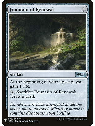 Fountain of Renewal - THE LISTA - U
